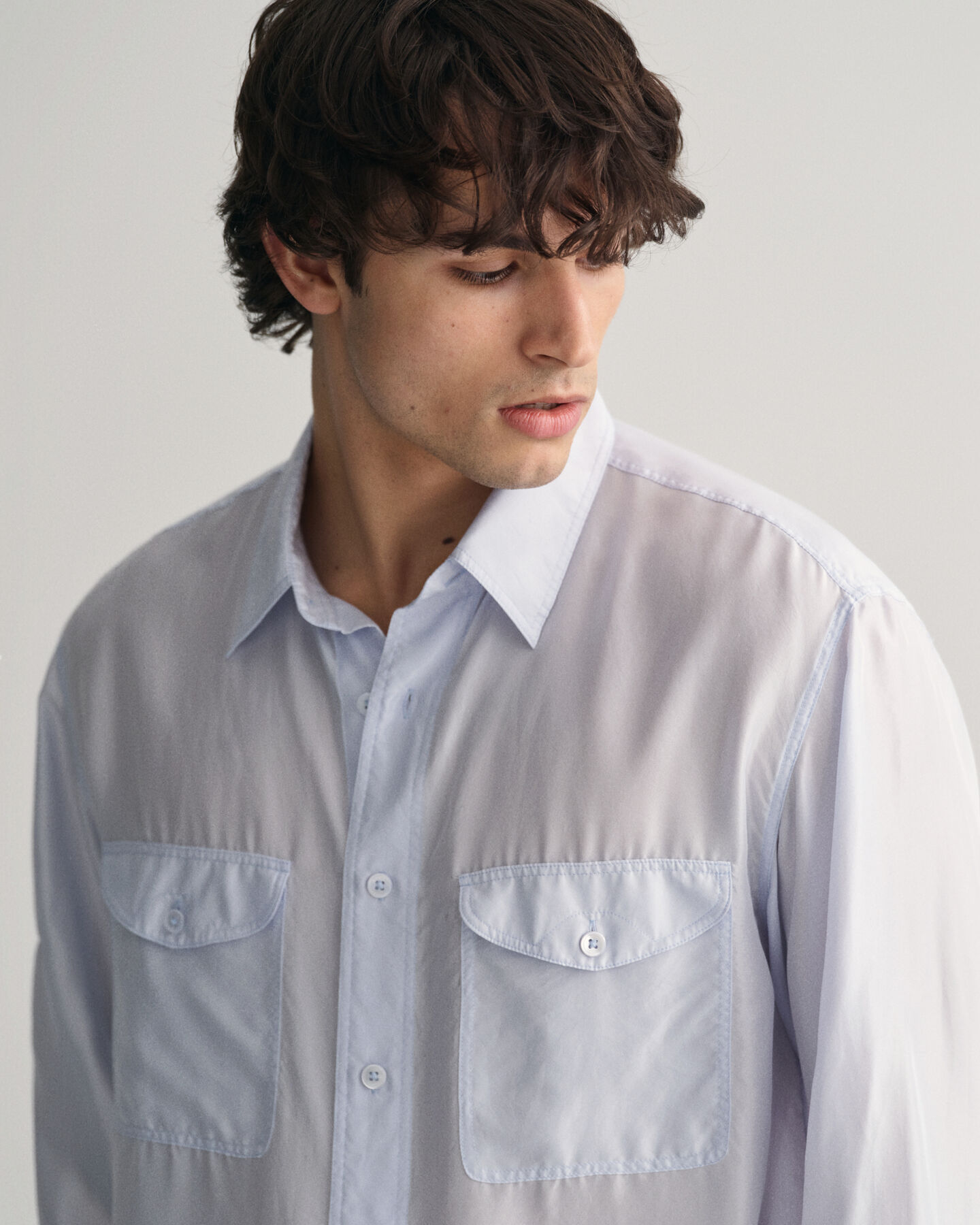 Camisa em seda relaxed fit