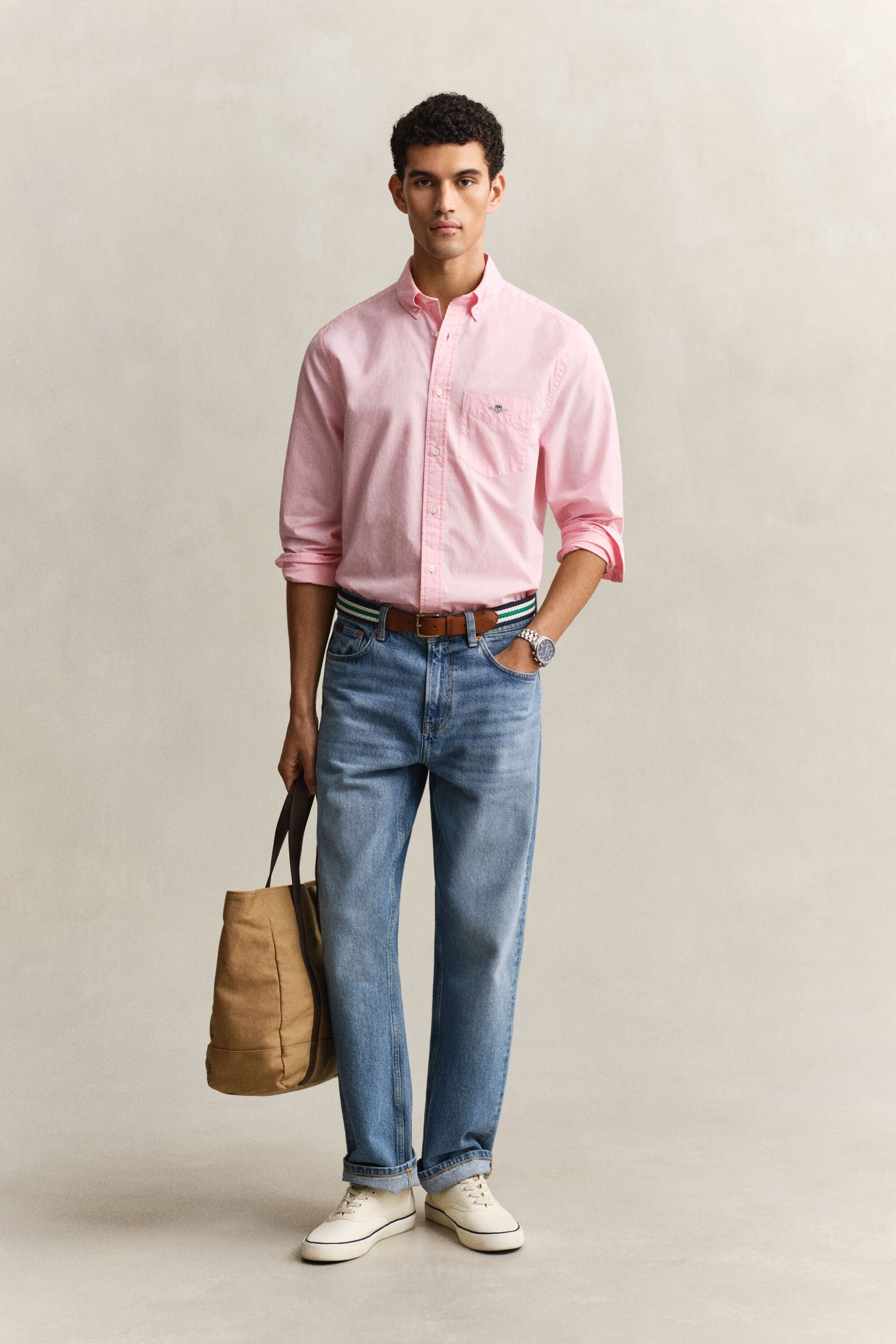 Camisa em popelina Classic regular fit