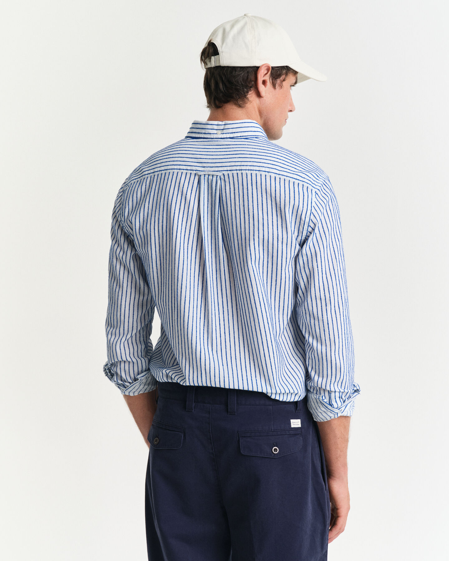 Camisa às riscas Textured regular fit