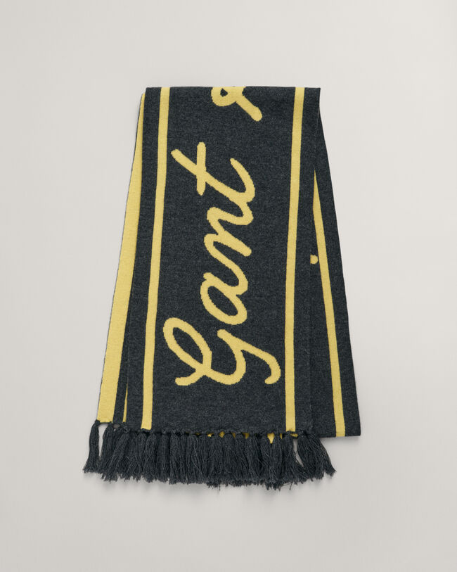 Cachecol em padrão Jacquard GANT Varsity