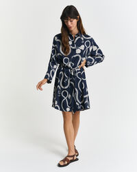 Vestido-camisa Sailing Print