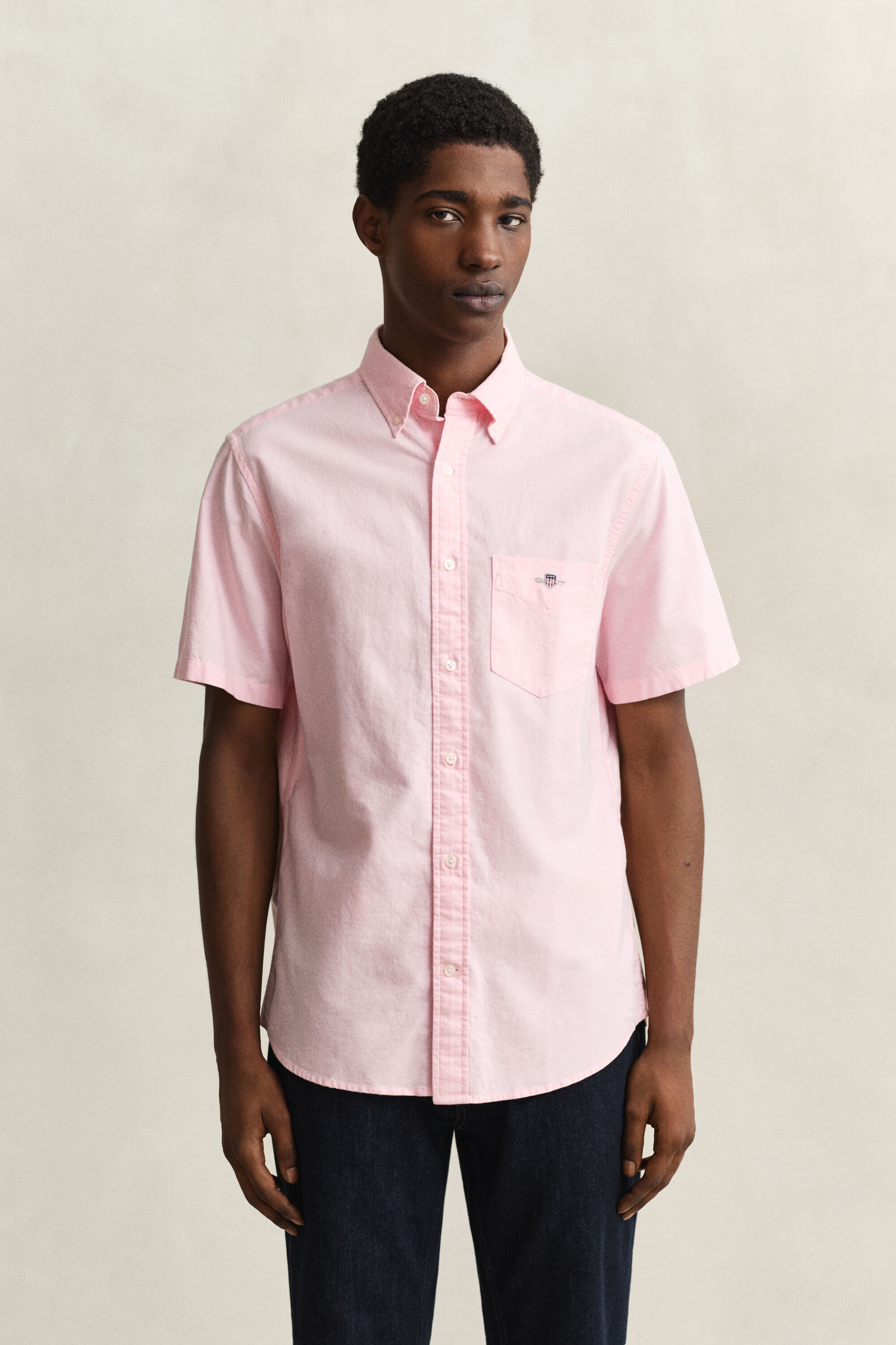Camisa de manga curta Oxford Classic