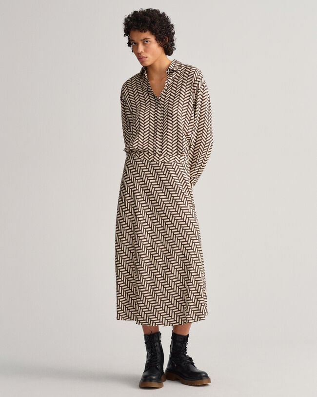 Saia evasê Geometric