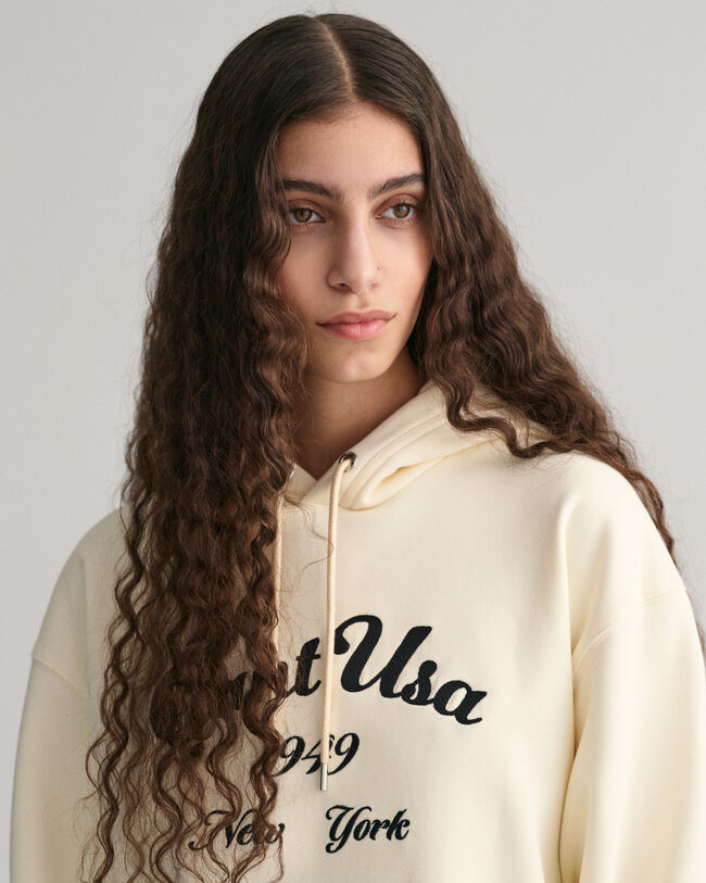 Sweatshirt com capuz Script Graphic