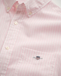 Camisa em popelina às riscas Classic regular fit