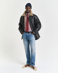 Camisa em popelina às riscas Classic regular fit