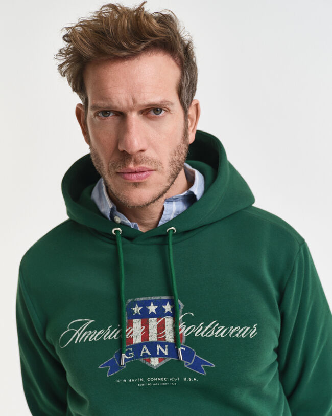 Sweatshirt com capuz Crest Graphic