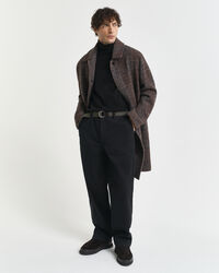 Sweatshirt clássico de gola alta em algodão