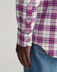Camisa Oxford axadrezada regular fit