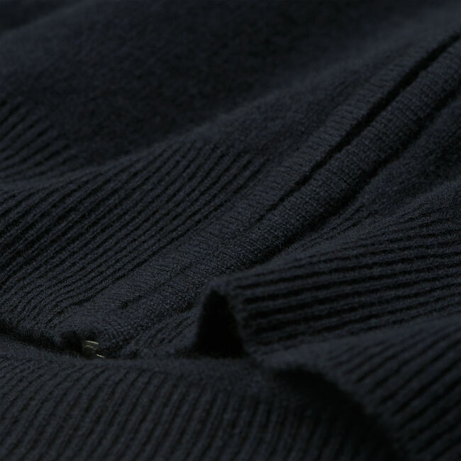 Casaco com fecho em lã extrafina