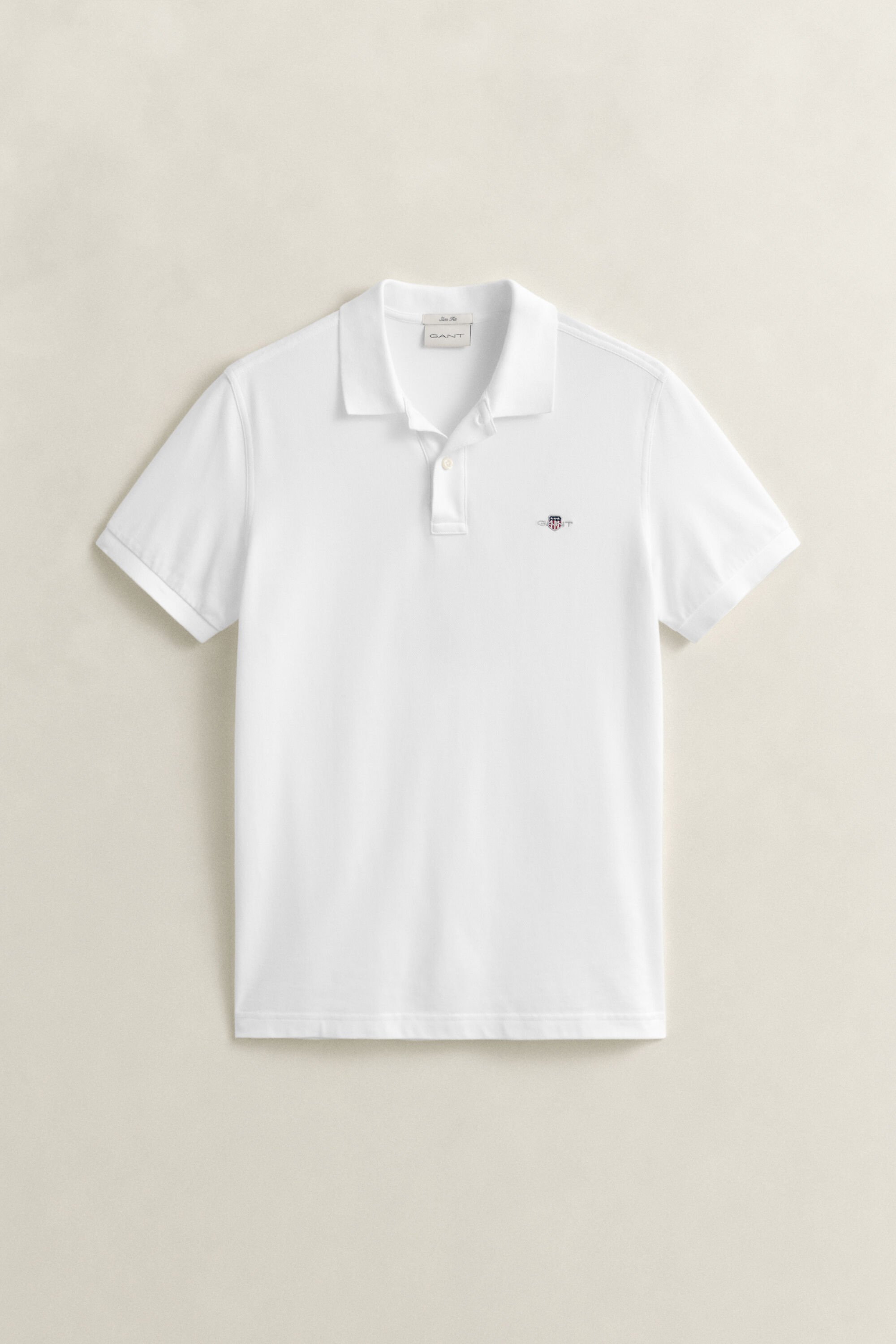 Polo em algodão piqué Shield slim fit