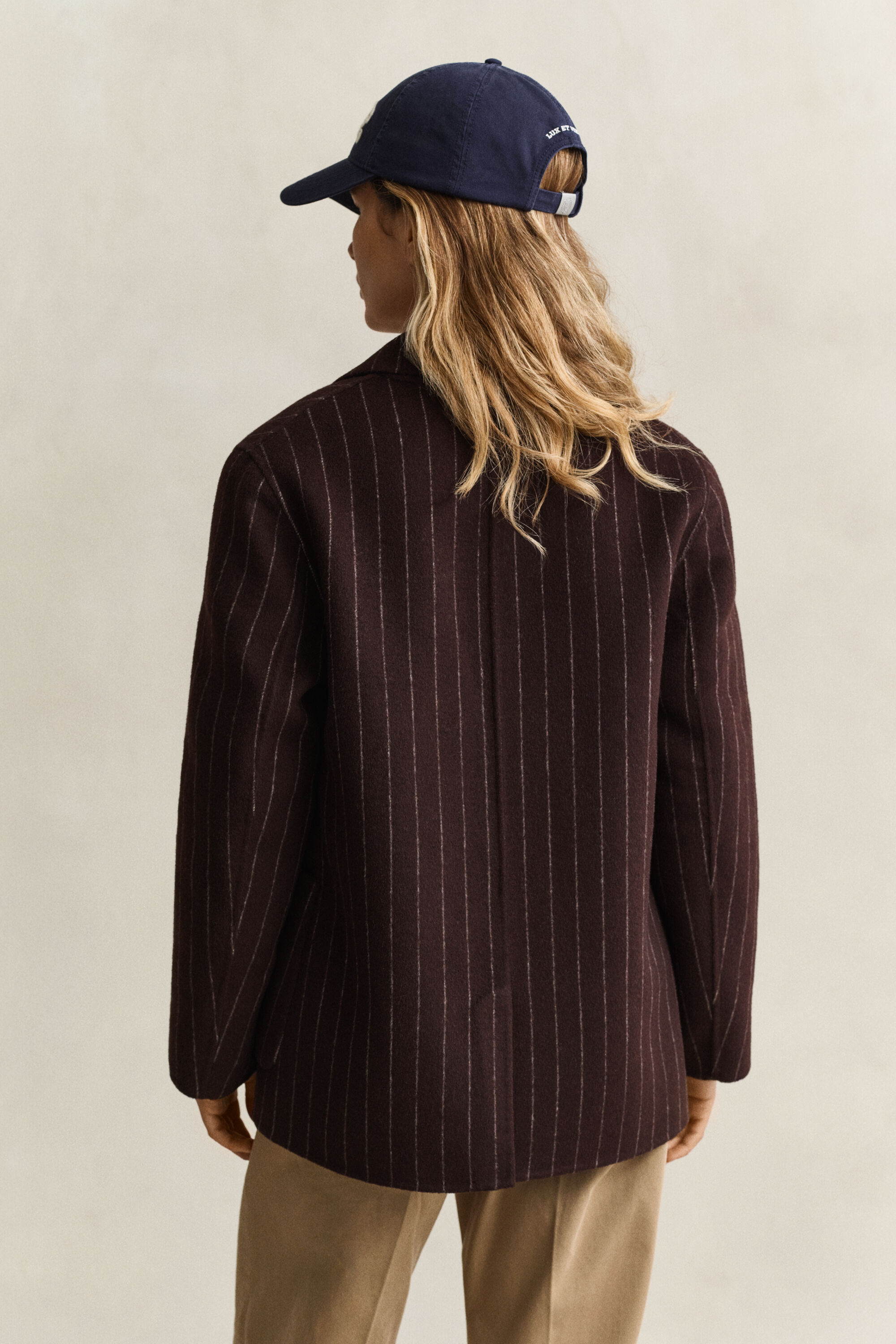 Blazer cosido à mão às riscas Gant x Yale