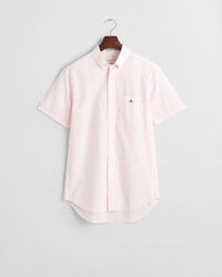 Camisa de manga curta em popelina cl&aacute;ssica regular fit