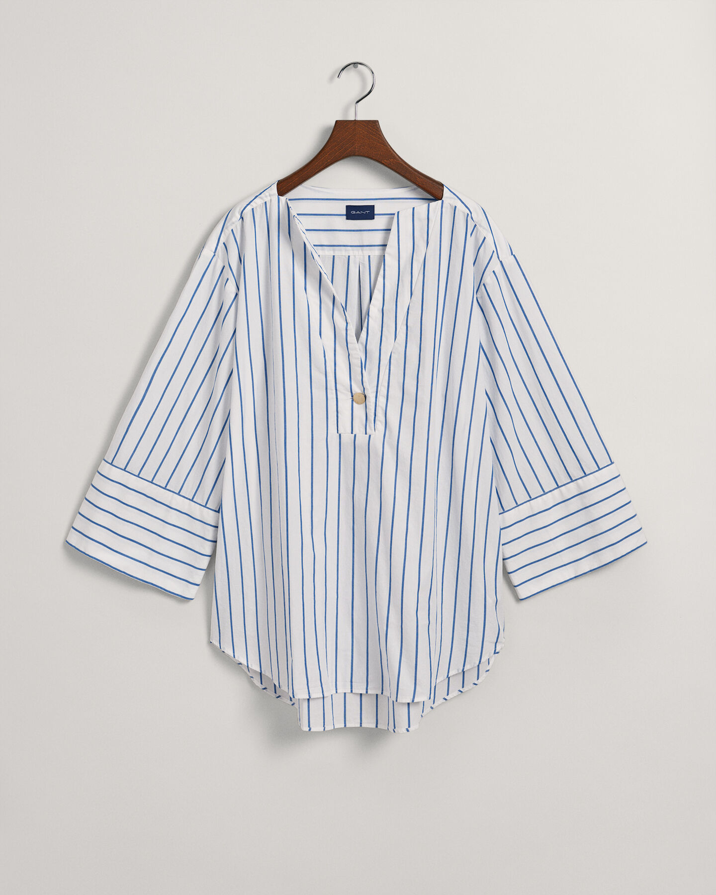 Camisa às riscas Popover relaxed fit