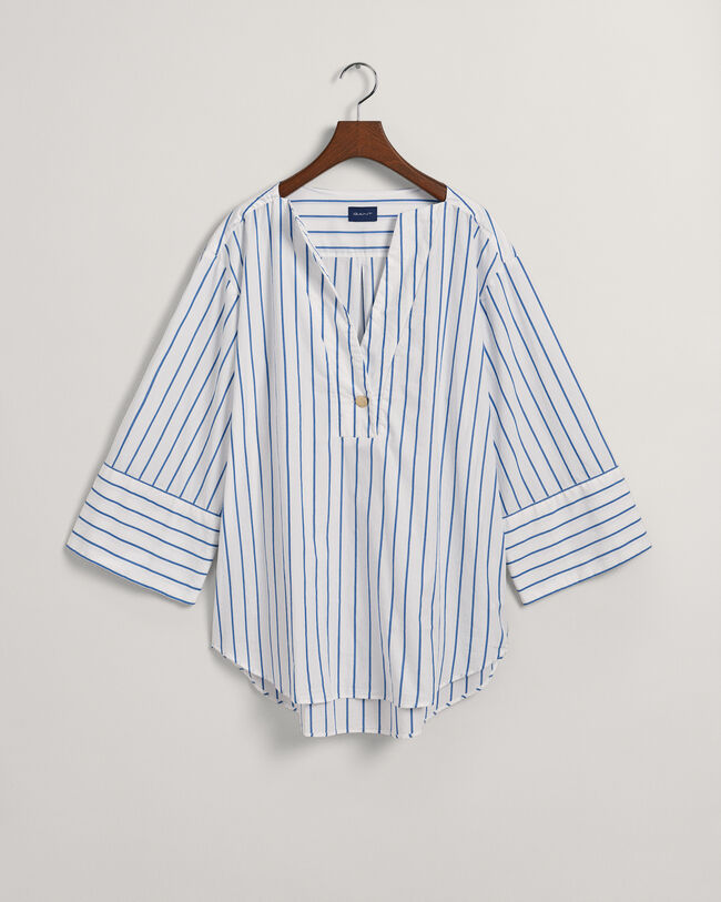 Camisa às riscas Popover relaxed fit