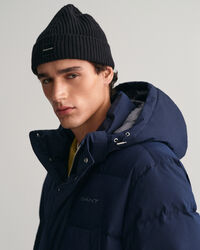 Blusão de penas comprido Alta