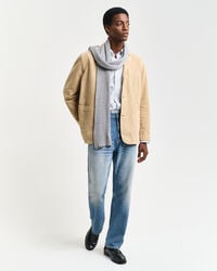 Blazer em lona relaxed fit