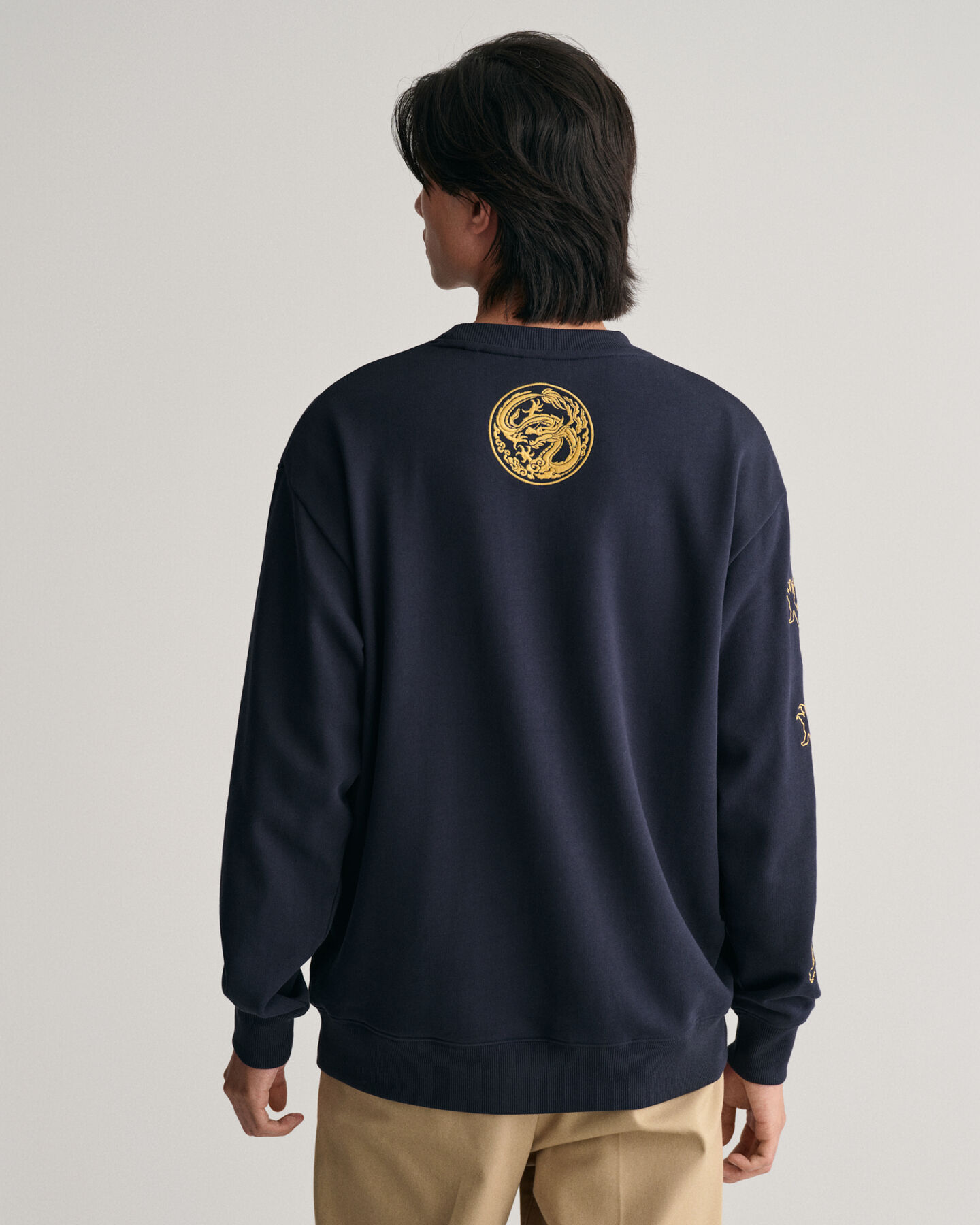 Sweatshirt com decote redondo Dragon Crest