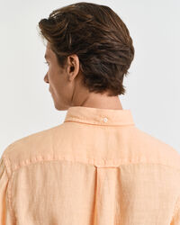 Camisa de linho tingida regular fit