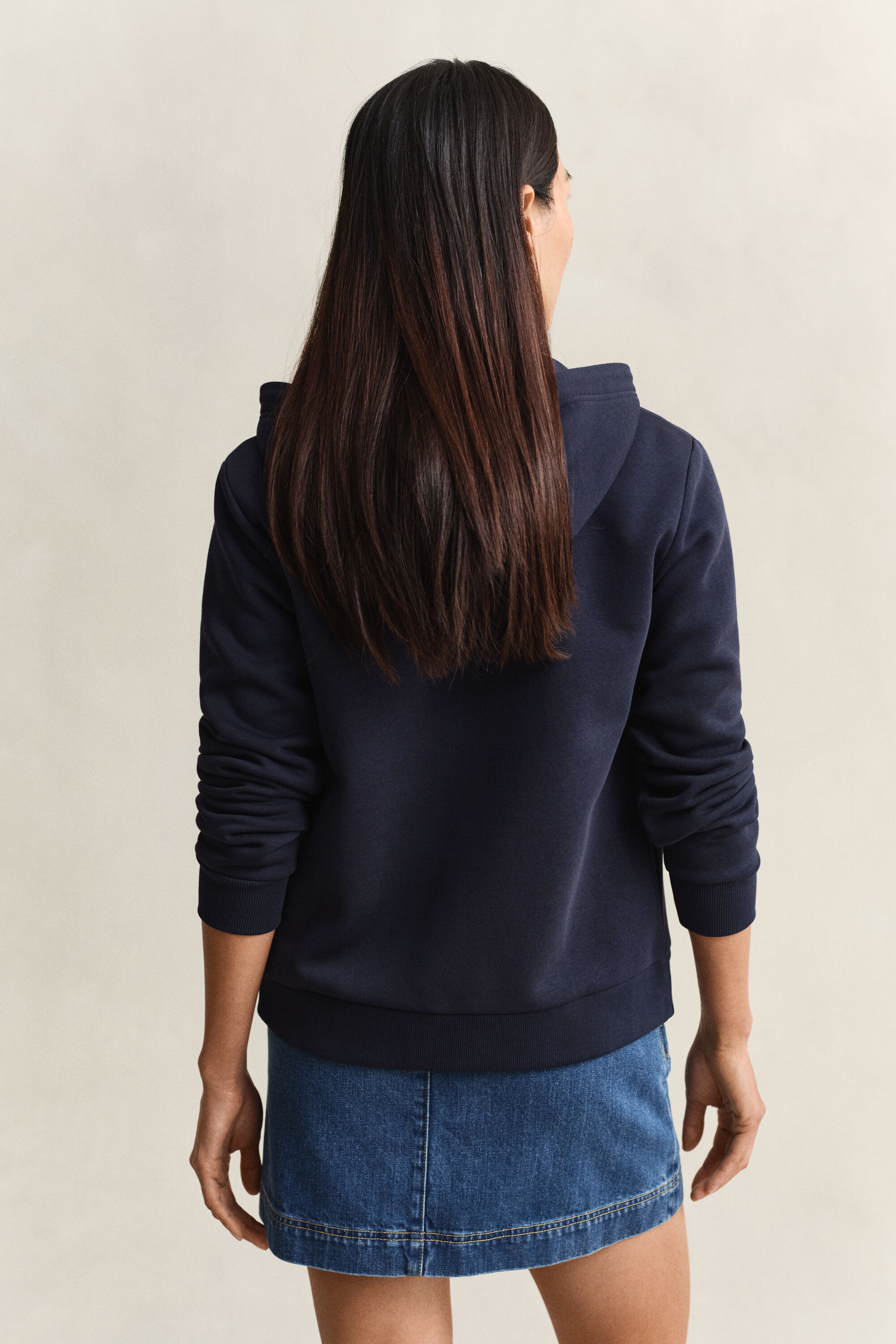 Sweatshirt com capuz e fecho Tonal Shield