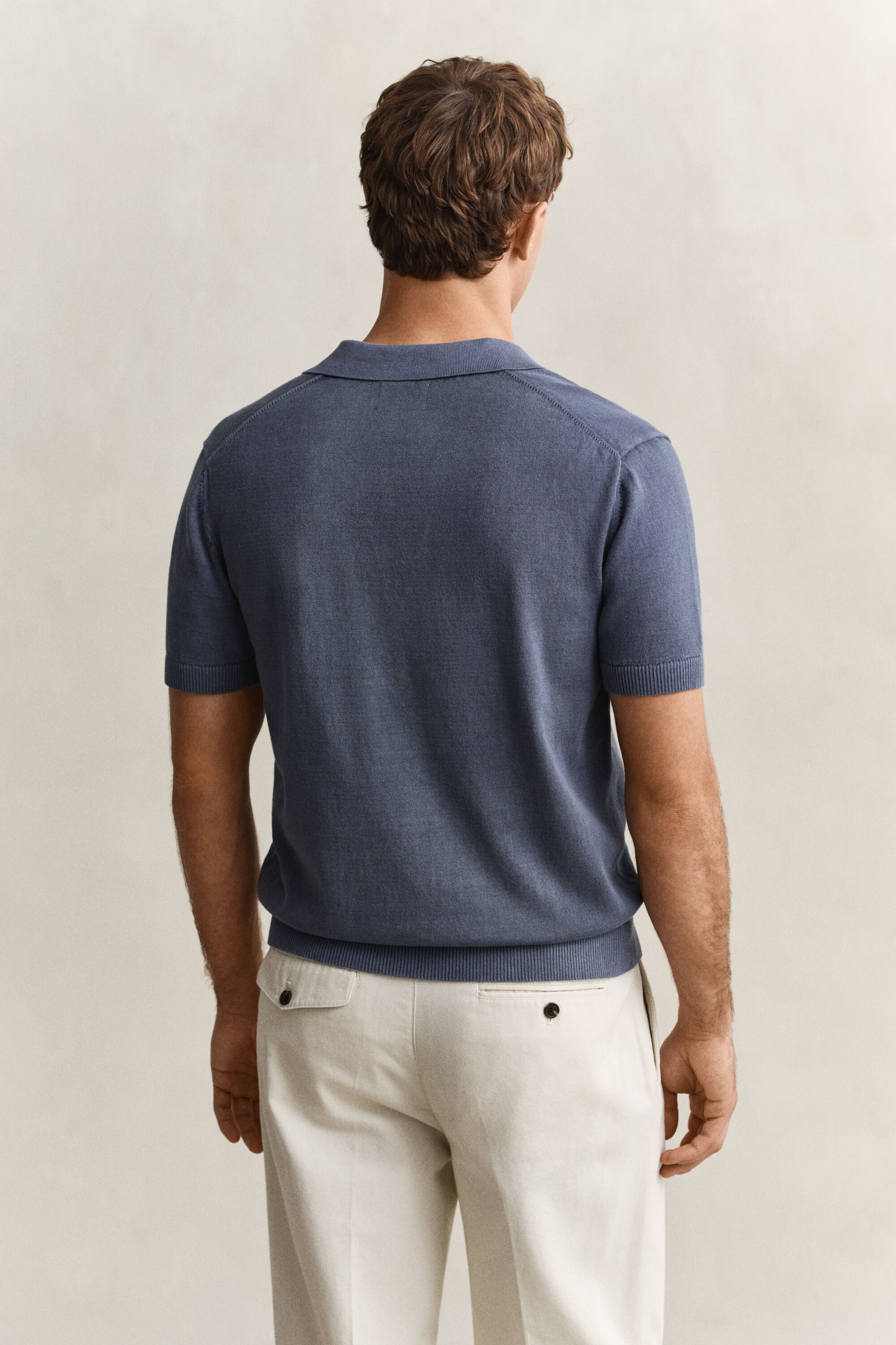 Camisola de malha tipo polo Sunfaded