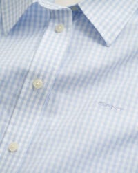 Camisa em popelina gingham regular fit