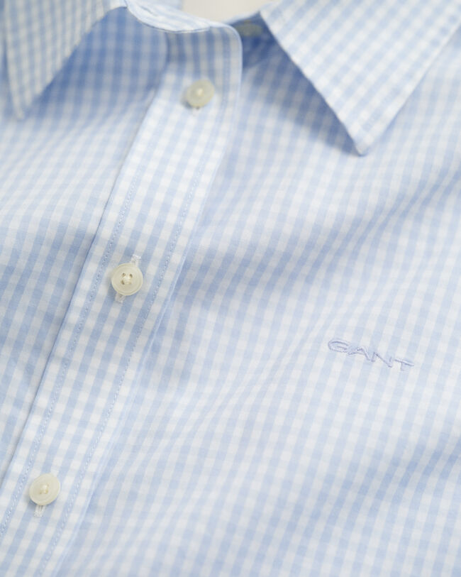 Camisa em popelina gingham regular fit