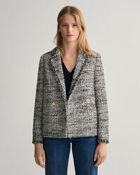 Casaco tipo blazer em tweed