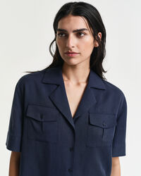 Camisa com bolsos relaxed fit