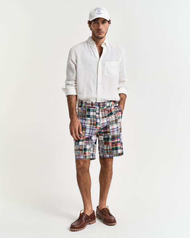 Calções Patchwork regular fit