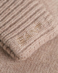 Luvas em malha de lã