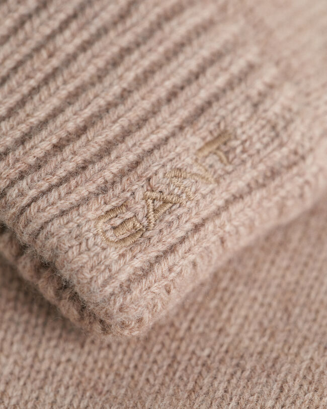 Luvas em malha de lã