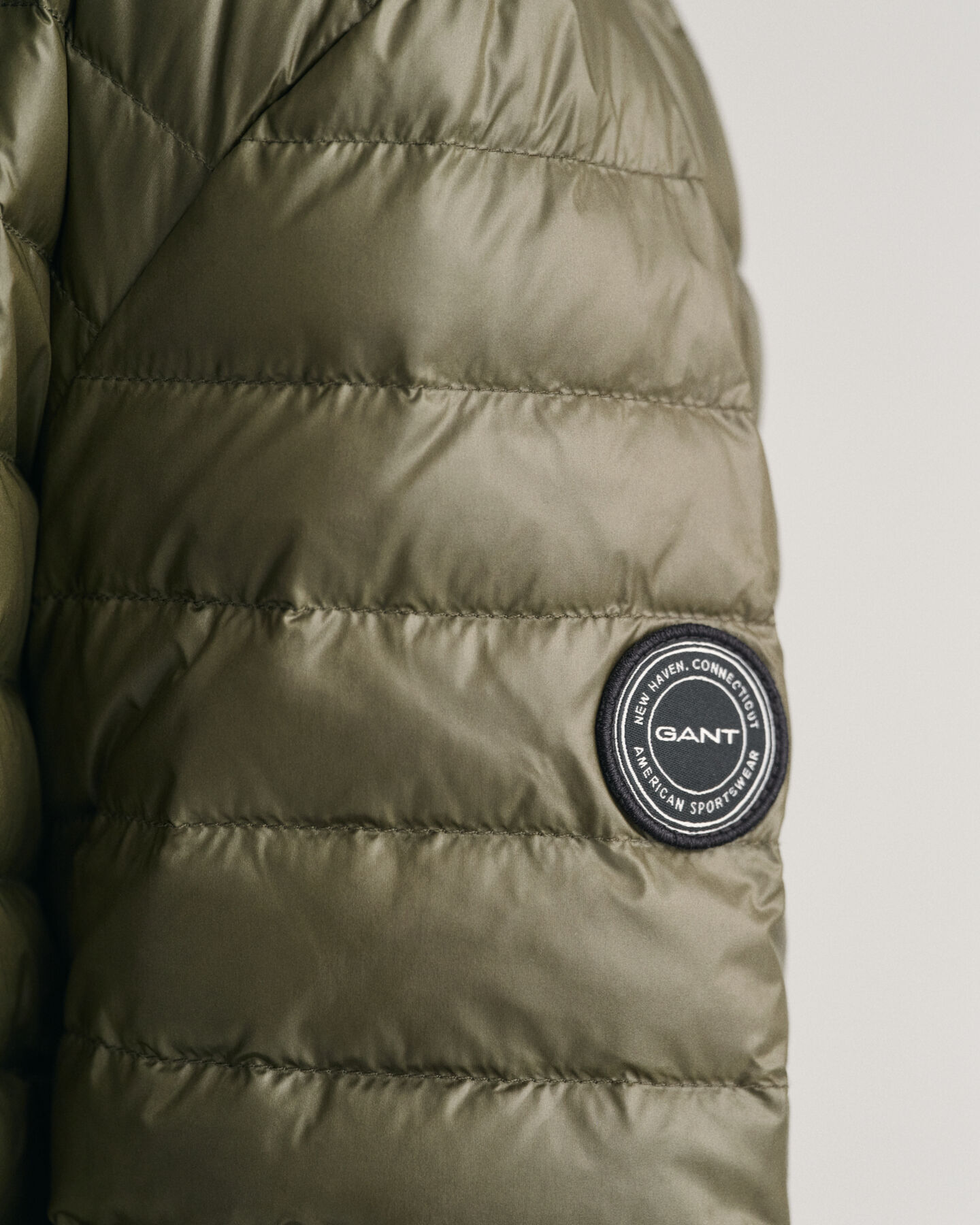 Blusão de penas acolchoado leve e brilhante Teens