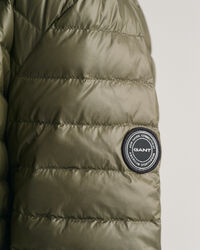 Blusão de penas acolchoado leve e brilhante Teens