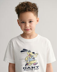 T-shirt com estampado GANT Running Dog Kids
