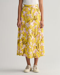 Saia de trespasse com estampado Iris