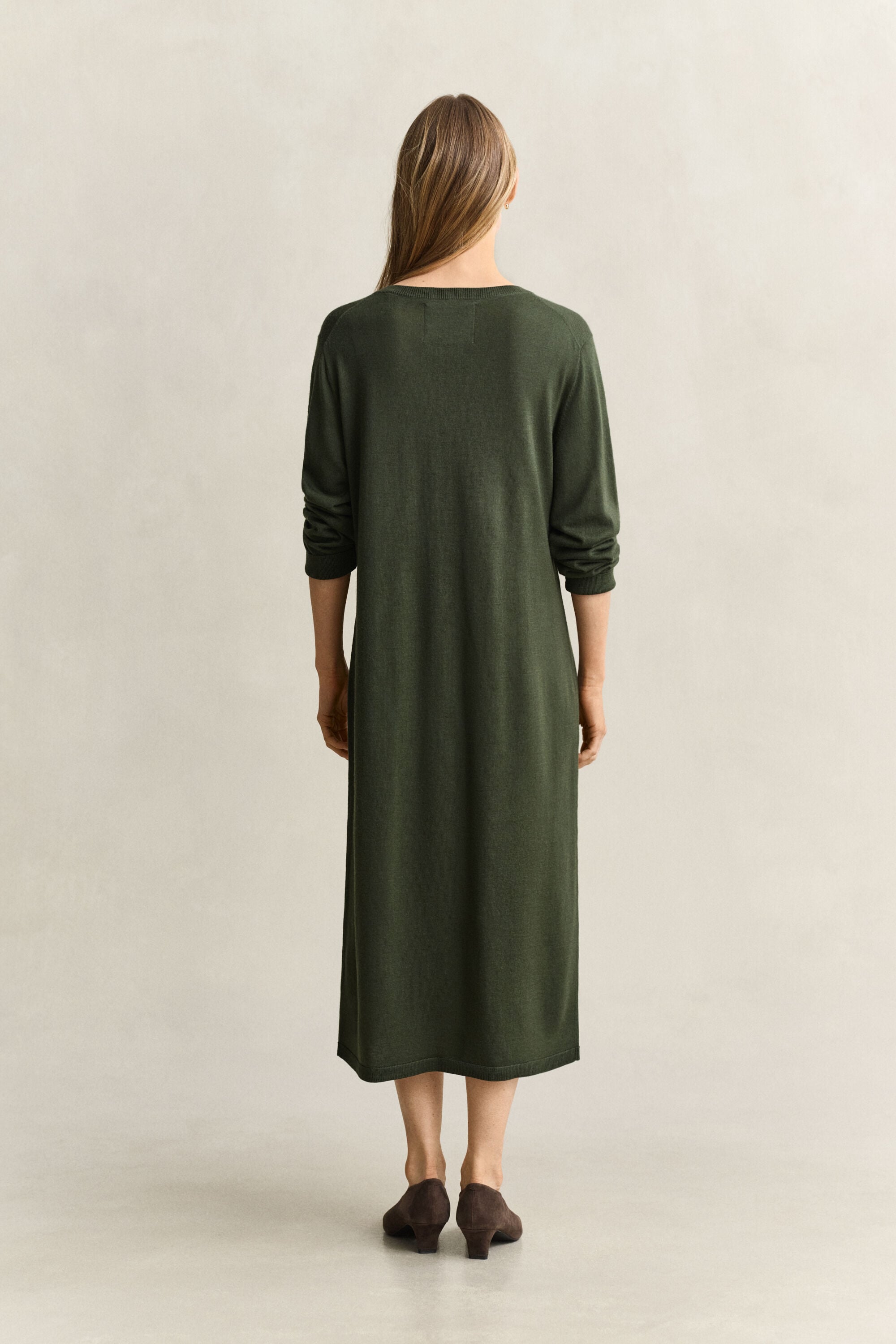 Vestido em lã de merino extrafina