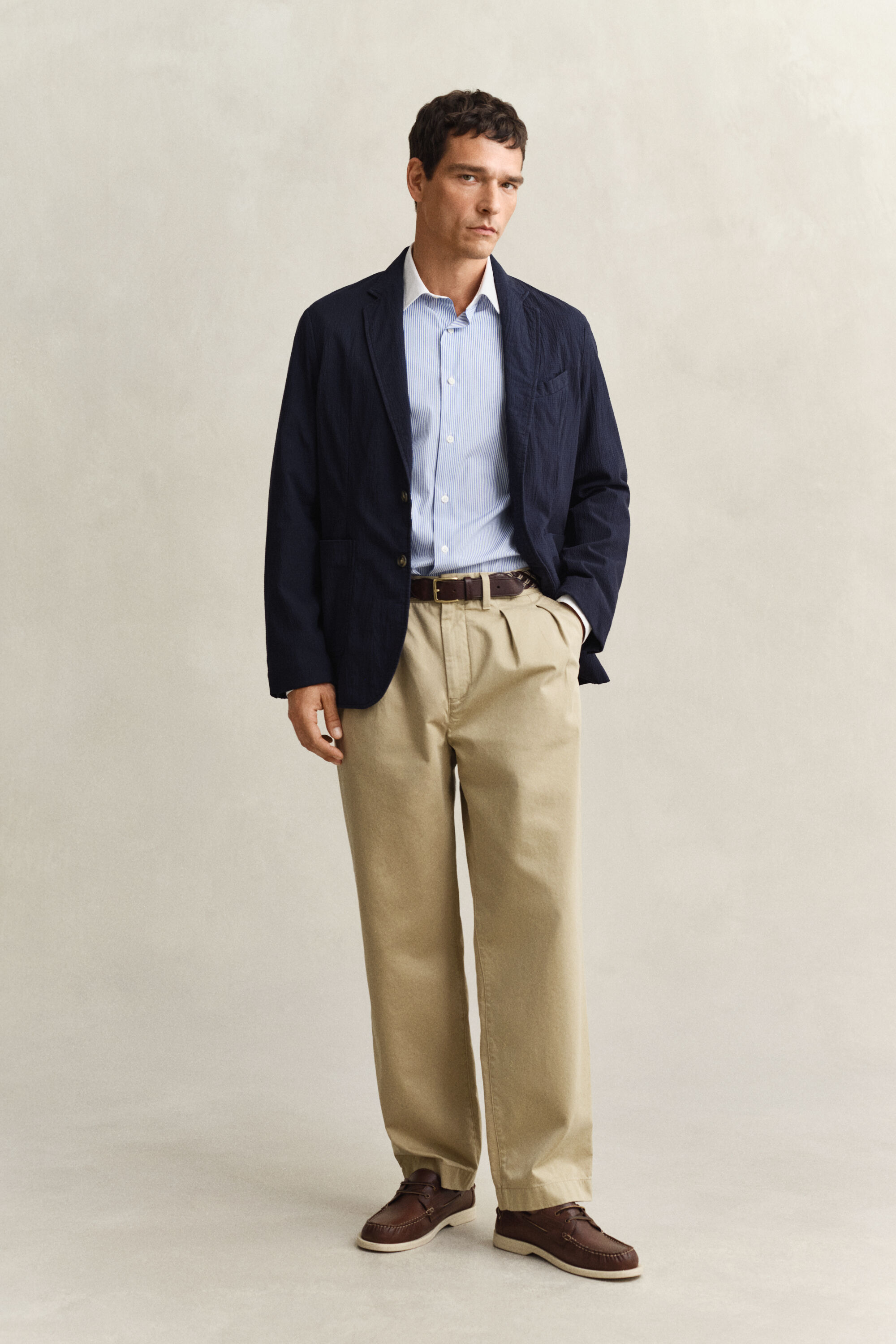 Vestido-camisa em popelina