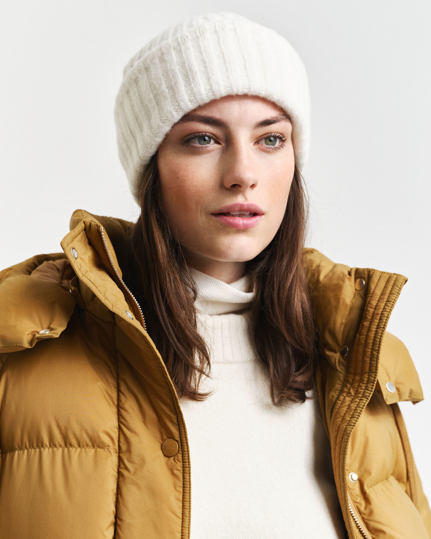 Gorro em mistura de lã com alpaca