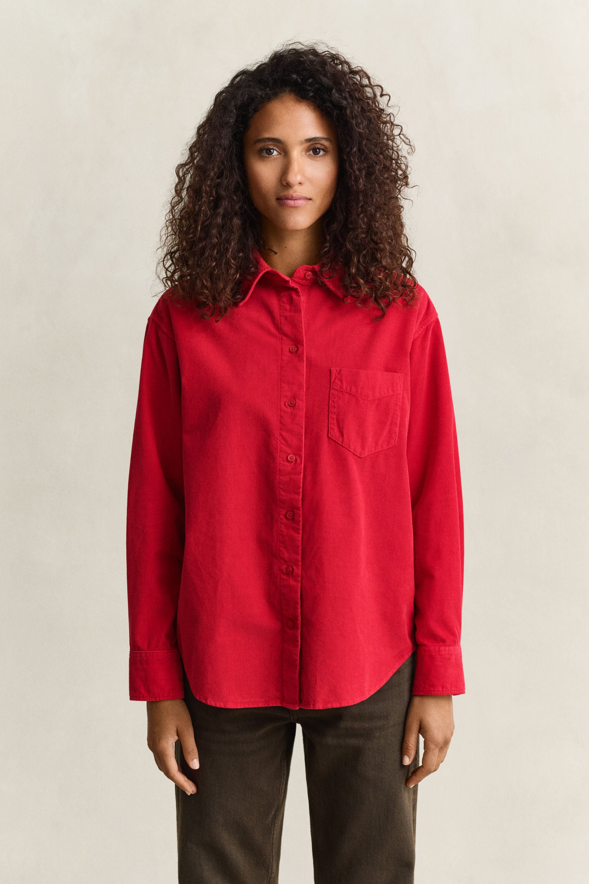 Camisa de bombazina relaxed fit