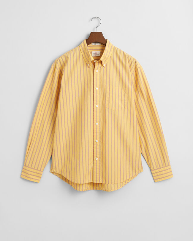 Camisa Heritage Poplin &agrave;s riscas relaxed fit