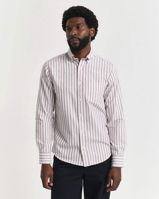 Camisa Oxford Archive às riscas regular fit