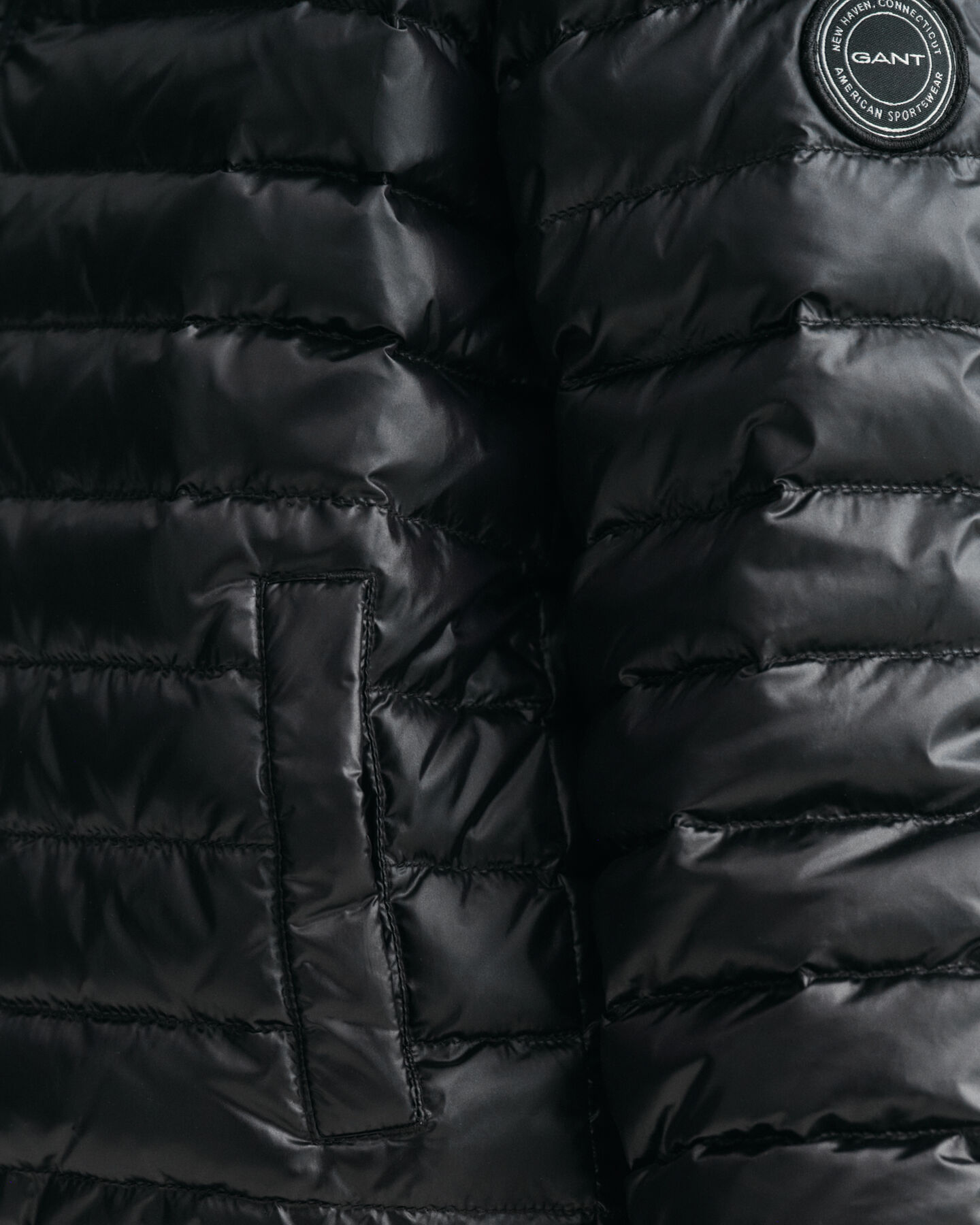 Blus&atilde;o de penas acolchoado leve e brilhante Kids