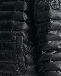 Blus&atilde;o de penas acolchoado leve e brilhante Kids