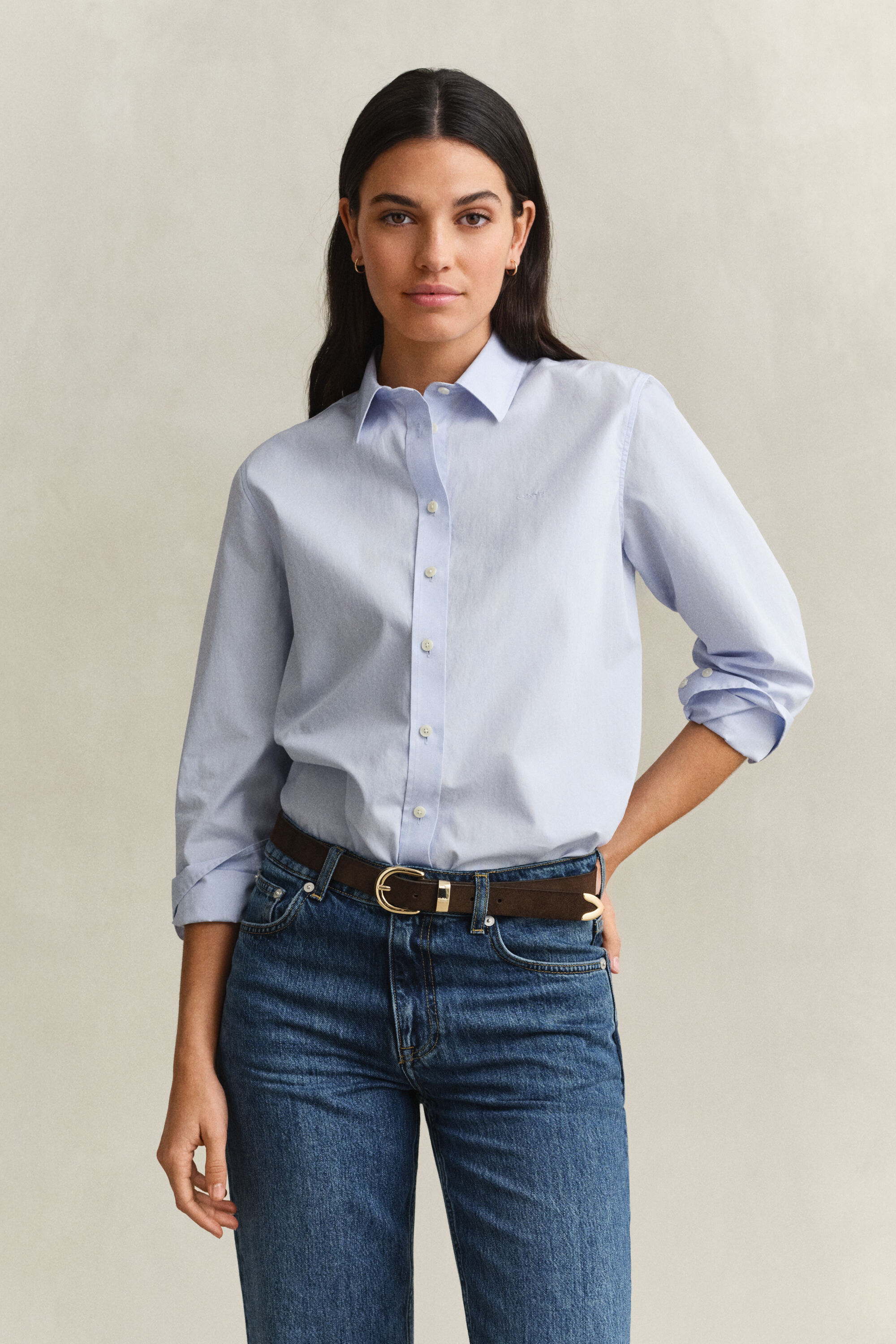 Camisa em popelina Classic regular fit