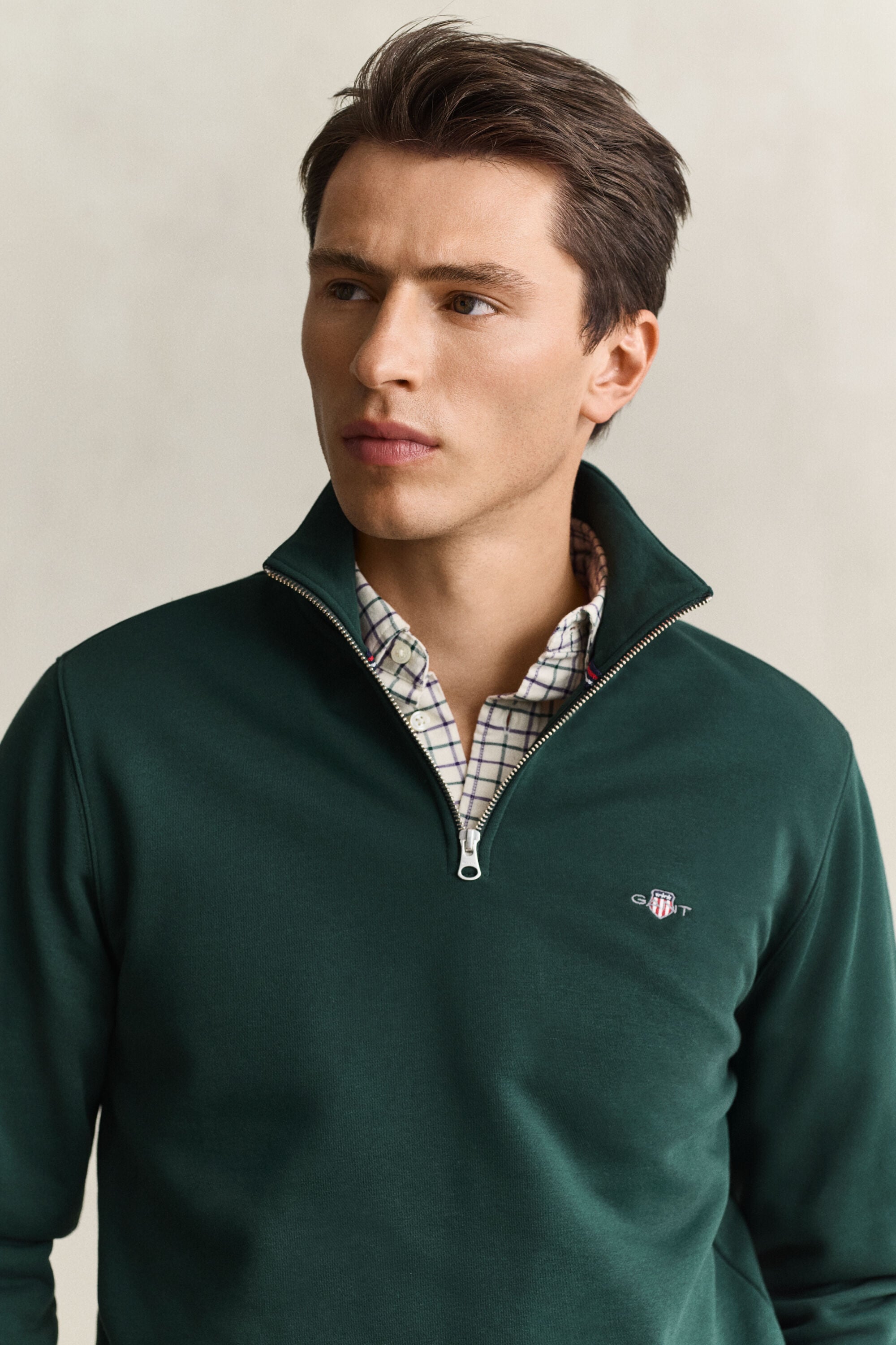 Sweatshirt com meio fecho Shield