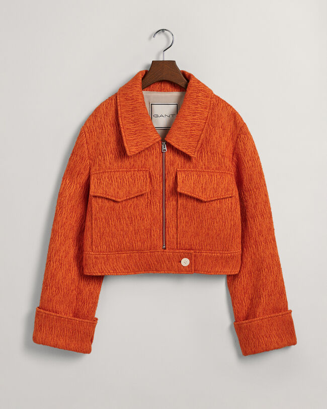 Casaco curto Bouclé