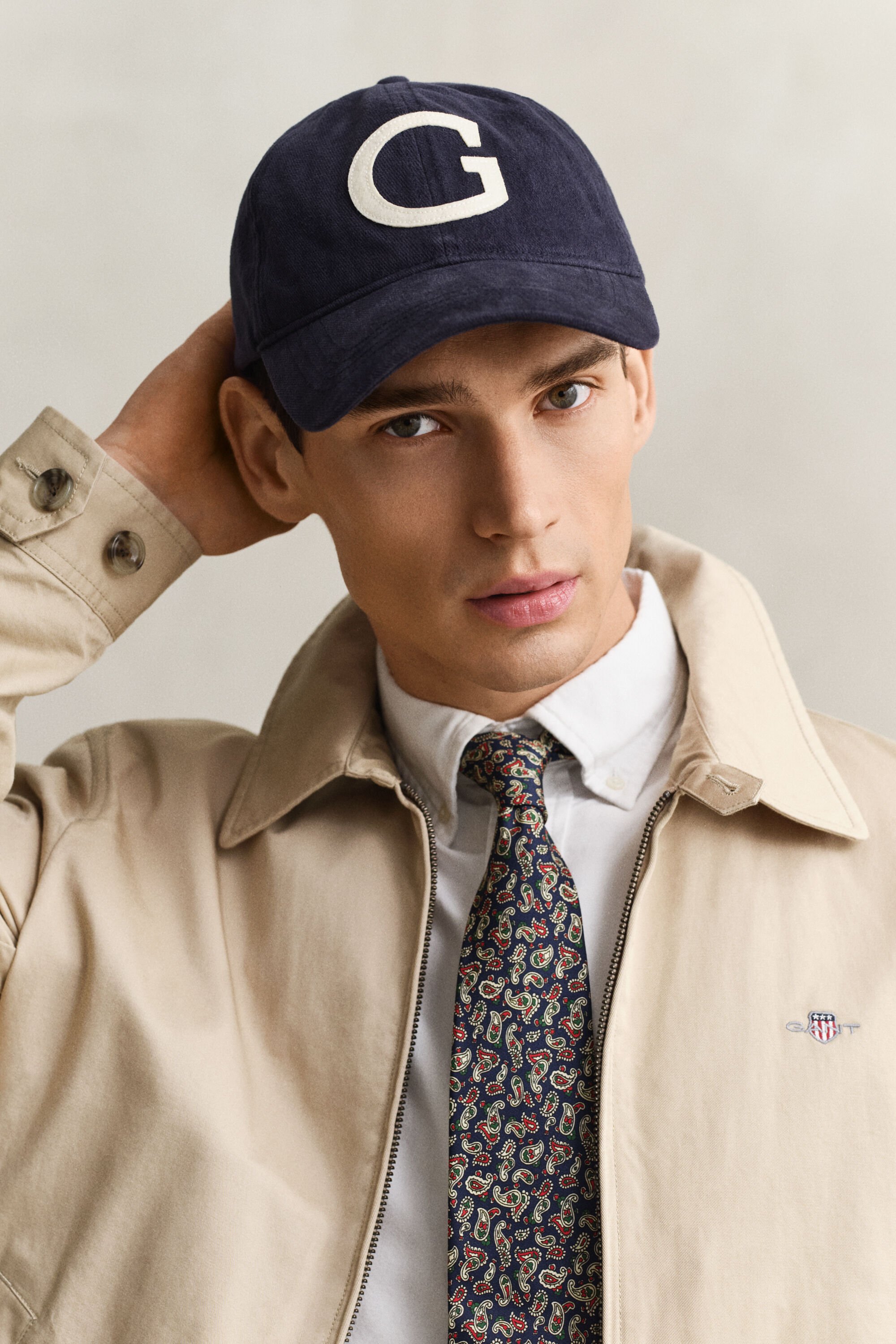 Casaco Windcheater em algodão