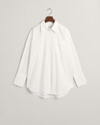 Camisa em popelina com punhos altos oversized