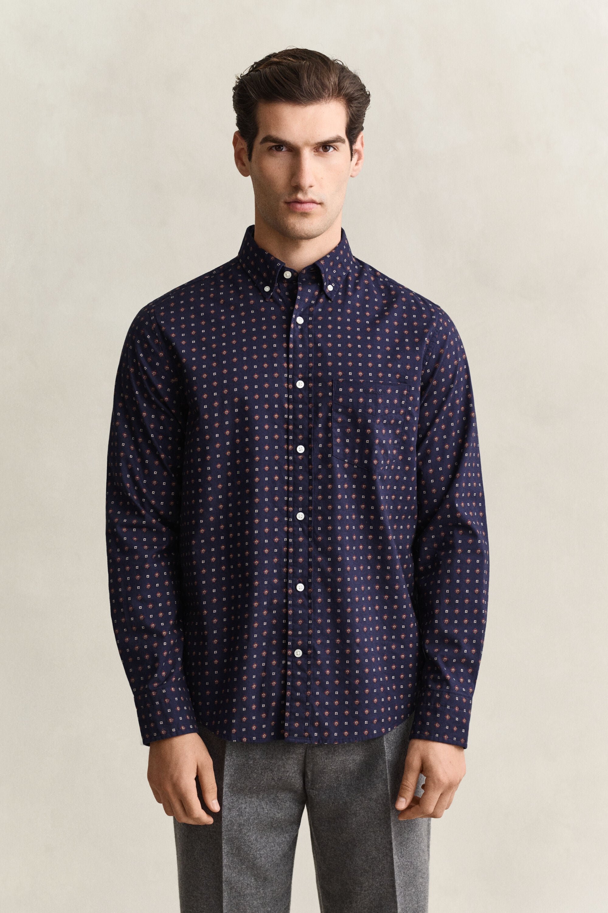 Camisa de sarja com padrão Paisley
